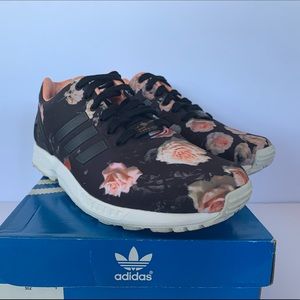 Women’s Adidas ZX Flux Black/Floral Size 8